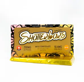 250mg Sativa Milk Chocolate Shatter Bar by Euphoria Extractions GOLDEN TICKET INSIDE