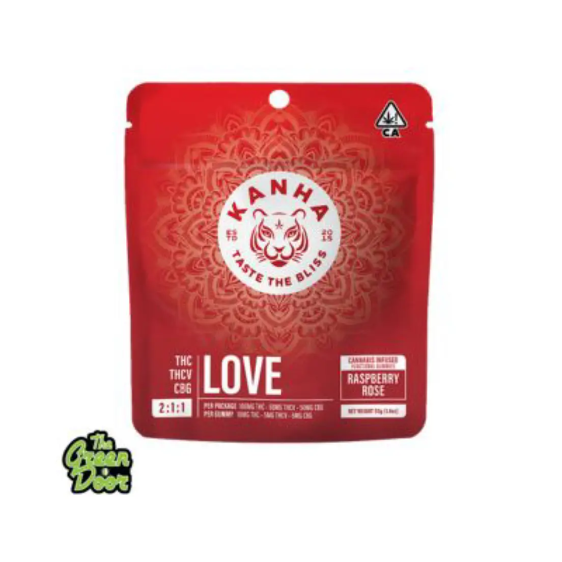 KANHA - Nano Raspberry Rose Love 2:1:1 -10Pk -100MG