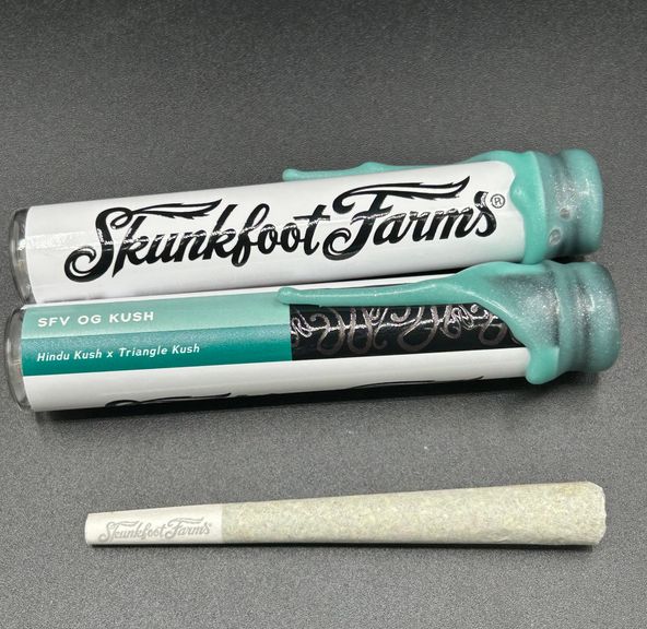 SFV OG - Skunkfoot Farms Premium Living Soil Top Shelf 1g Pre Roll