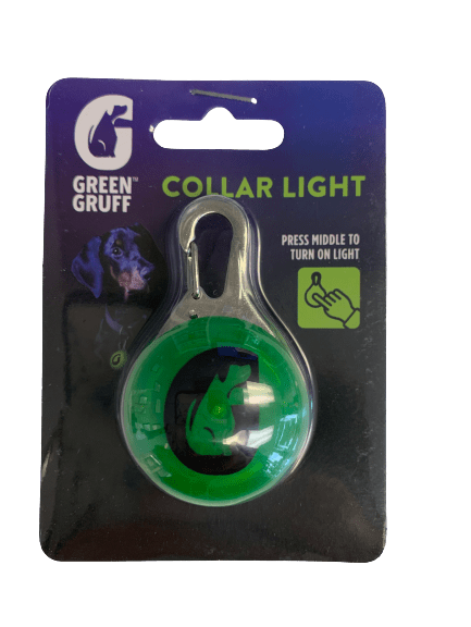 Green Gruff Dog Collar Light | $5.00