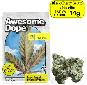 Awesome Dope | Flower | 14g | Smalls | Black Cherry Gelato x Medellin