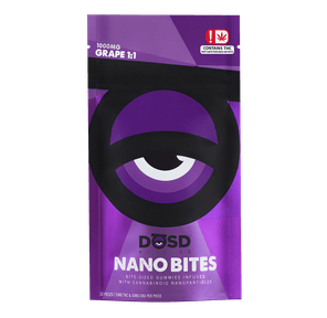 DŌSD Edibles - 1000mg Nano Bites - Grape 1:1 Gummies (INDICA)