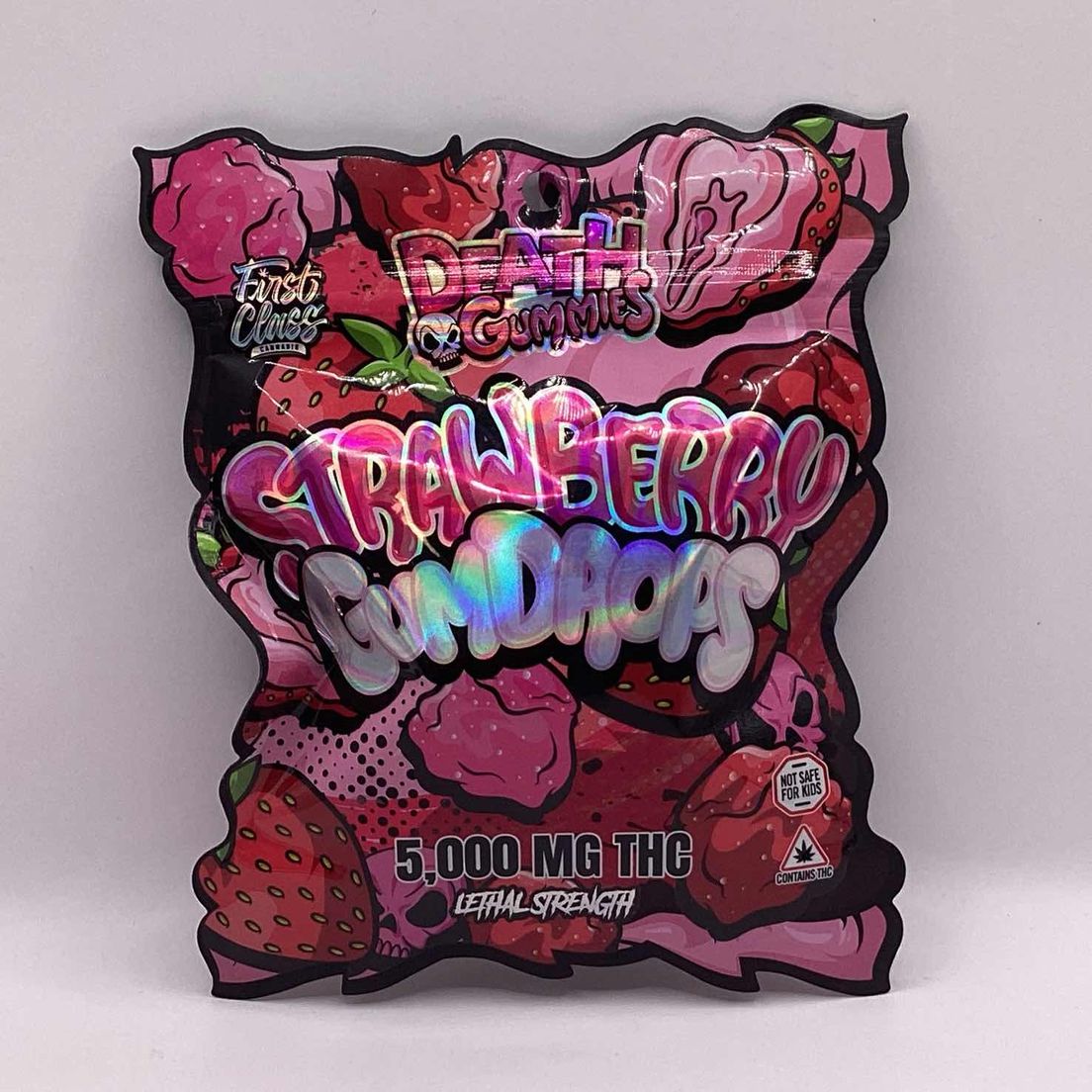 Death Gummies - Edibles - Strawberry Gumdrops - 5000MG