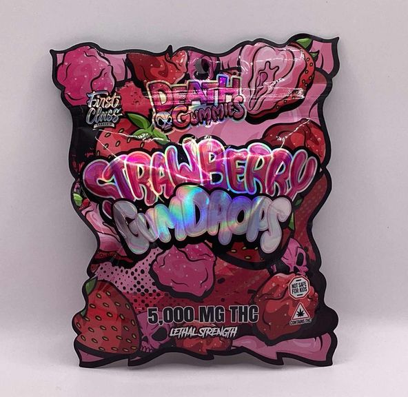 Death Gummies - Edibles - Strawberry Gumdrops - 5000MG