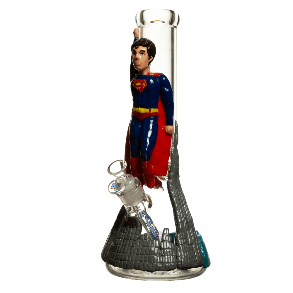 S#1 Superman 14" Marley 3D Animated Bong