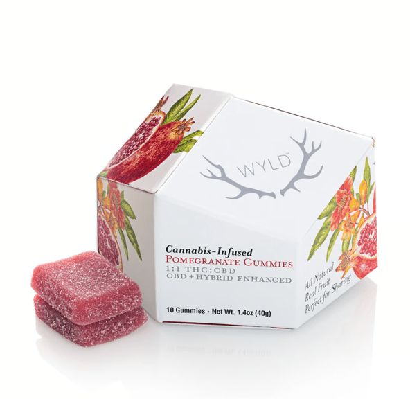 100mg:100mg - Pomegranate CBD:THC 1:1
