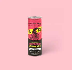 CF 50mg THC Sparkling Raspberry Lemonade, Single