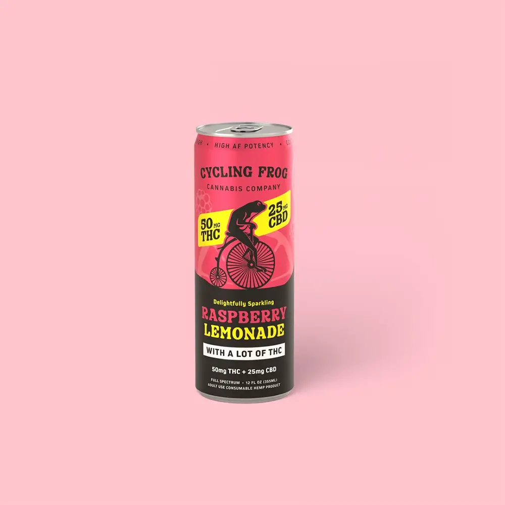 CF 50mg THC Sparkling Raspberry Lemonade, Single