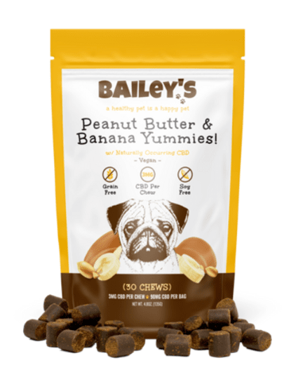 BAILEY'S TREATS- PB & BANANA YUMMIES 90mg 30ct