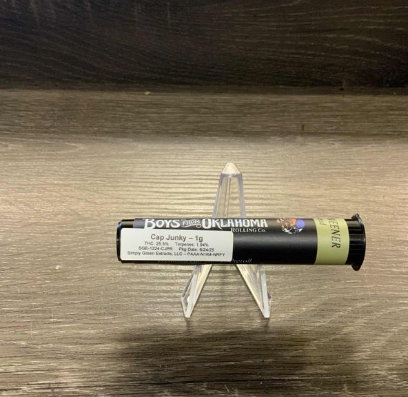 Cap Junky Boys from Oklahoma Preroll 1g