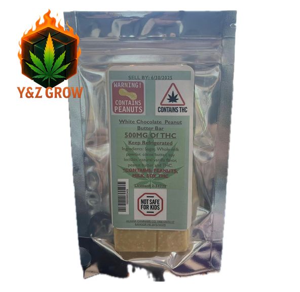 Acadia White Chocolate Bar - 500mg