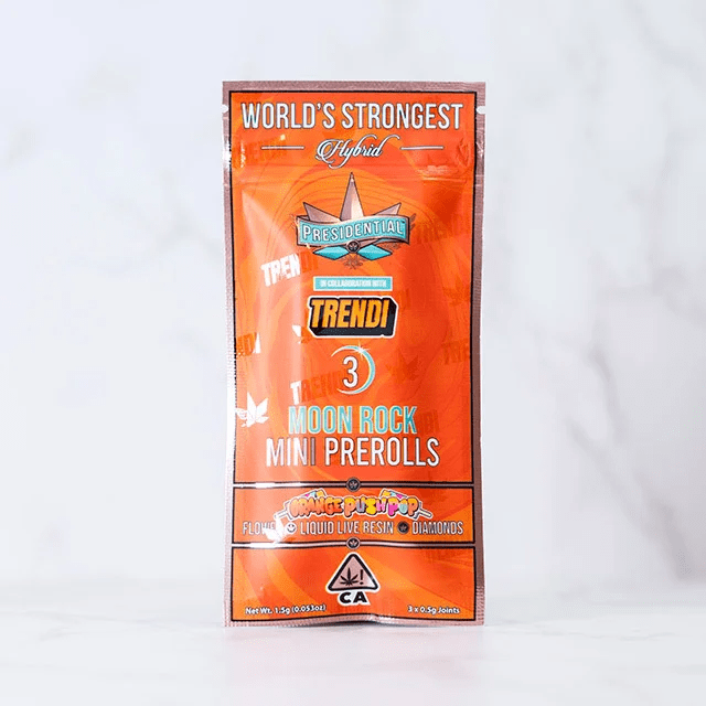 Presidential - Orange Push Pop - 3pk/1.5g Preroll Pack