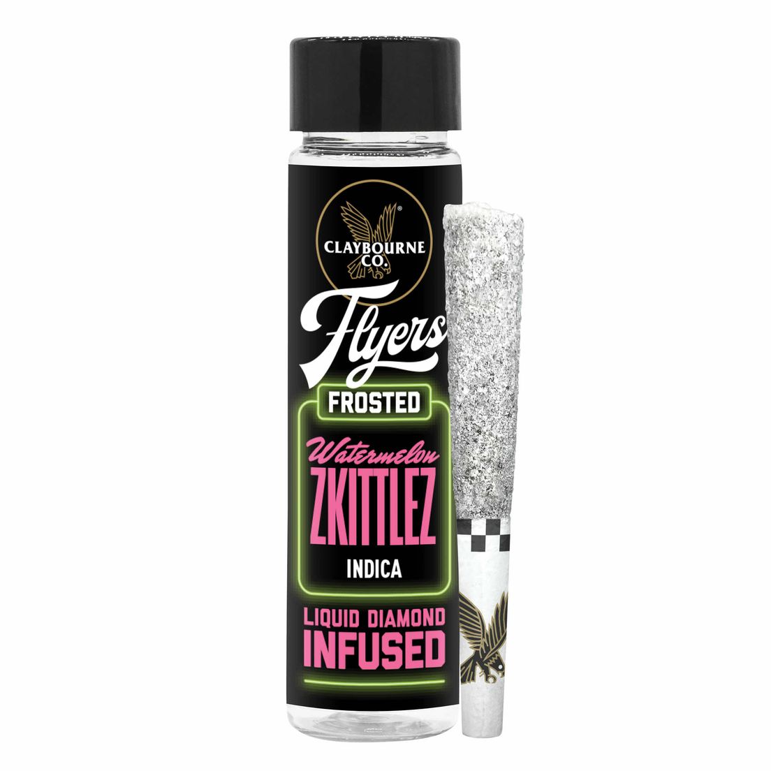 [Claybourne Co.] Frosted Flyers 2 Pack Prerolls - 1g - Watermelon Zkittlez (I)