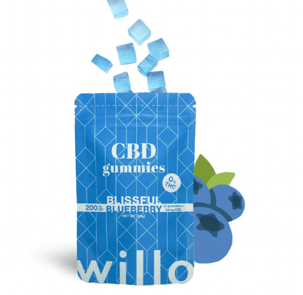 Willo 200mg CBD Gummies: Blissful Blueberry