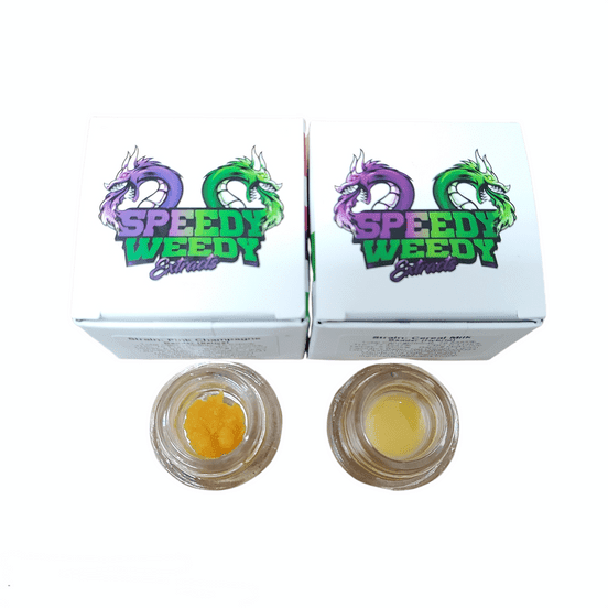 1. Speedy Weedy 1g THC Crumble - Purple Rosay 3/$60 Mix/Match