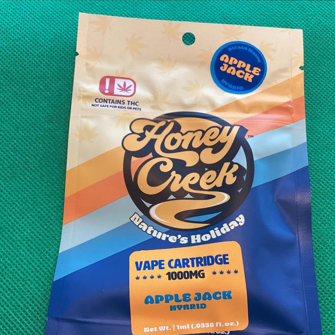 Apple Jack Vape Cartridge 1gHoney Creek
