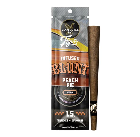 Claybourne Co. - Flyers Infused Blunt - 1.5g - Peach Pie