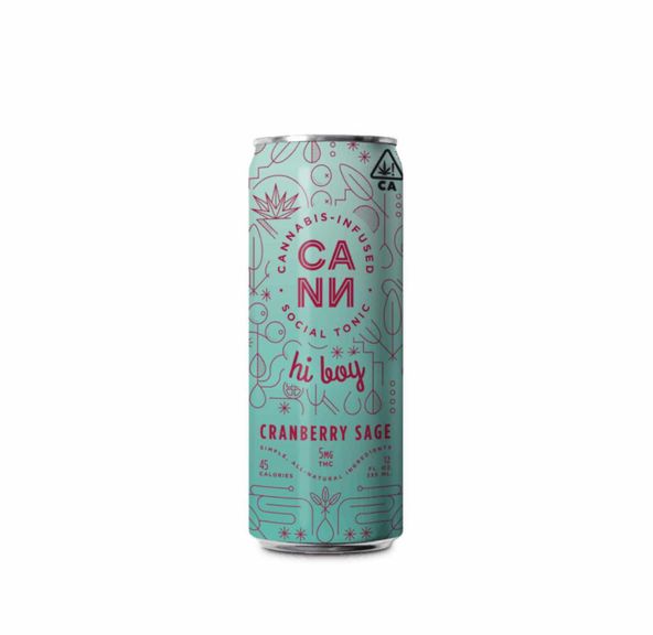 [CANN] THC Drink 4 Pack - 5mg - Cranberry Sage Hi Boy