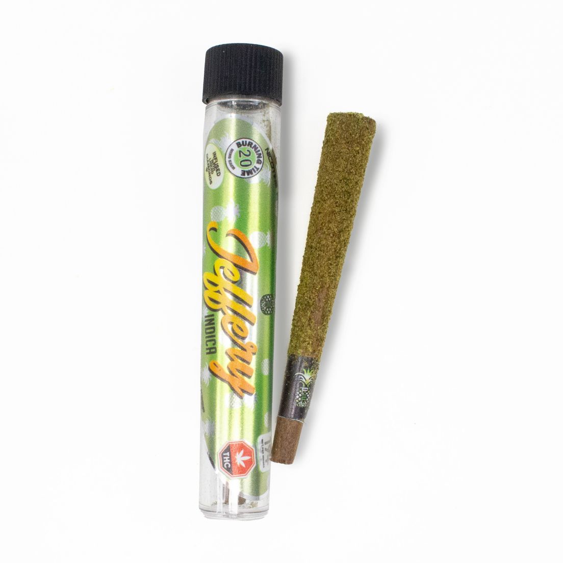 1 x 0.5G Single Baby Jeffery - Bad Apple Hybrid Pre-Rolled Hemp Blunt by PEX / PEM