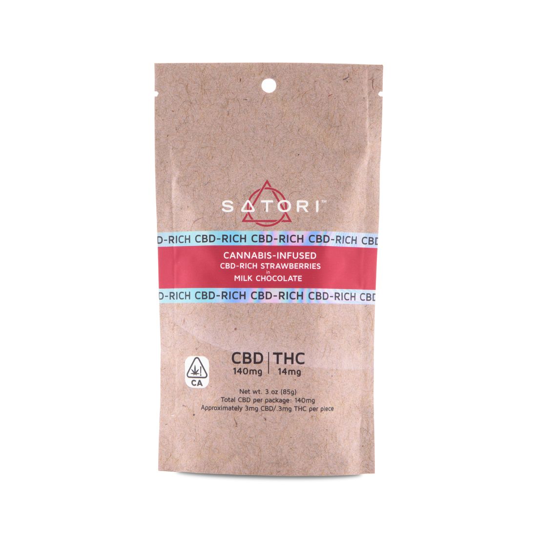 Satori - CBD Strawberries in milk chocolate