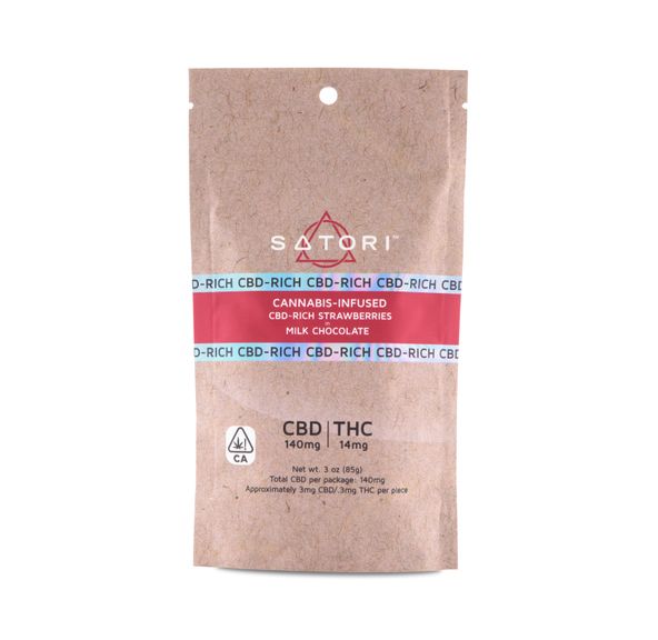 Satori - CBD Strawberries in milk chocolate