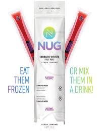 Nug - Edible - Popsicles - Raspberry Pomegranate - 2pk