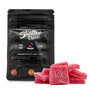 1000mg Sativa Cherry Shatter Chews by Euphoria Extractions (100mg x10)