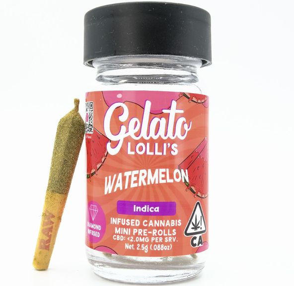 Gelato Infused Mini Pre-roll Pack Watermelon Punch 3g