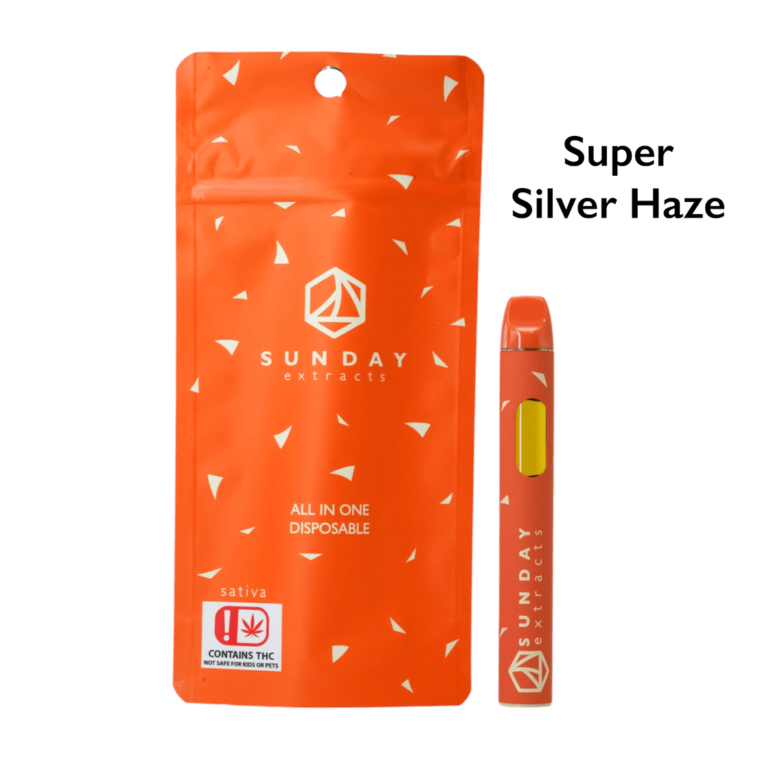 SUNDAY EXTRACTS SUPER SILVER HAZE DISPOSABLE 2G