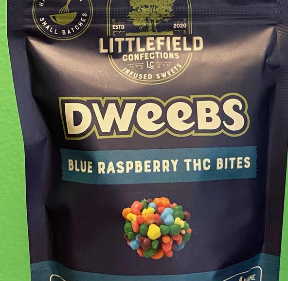 300mg Blue Razz Nerd Bites Littlefield