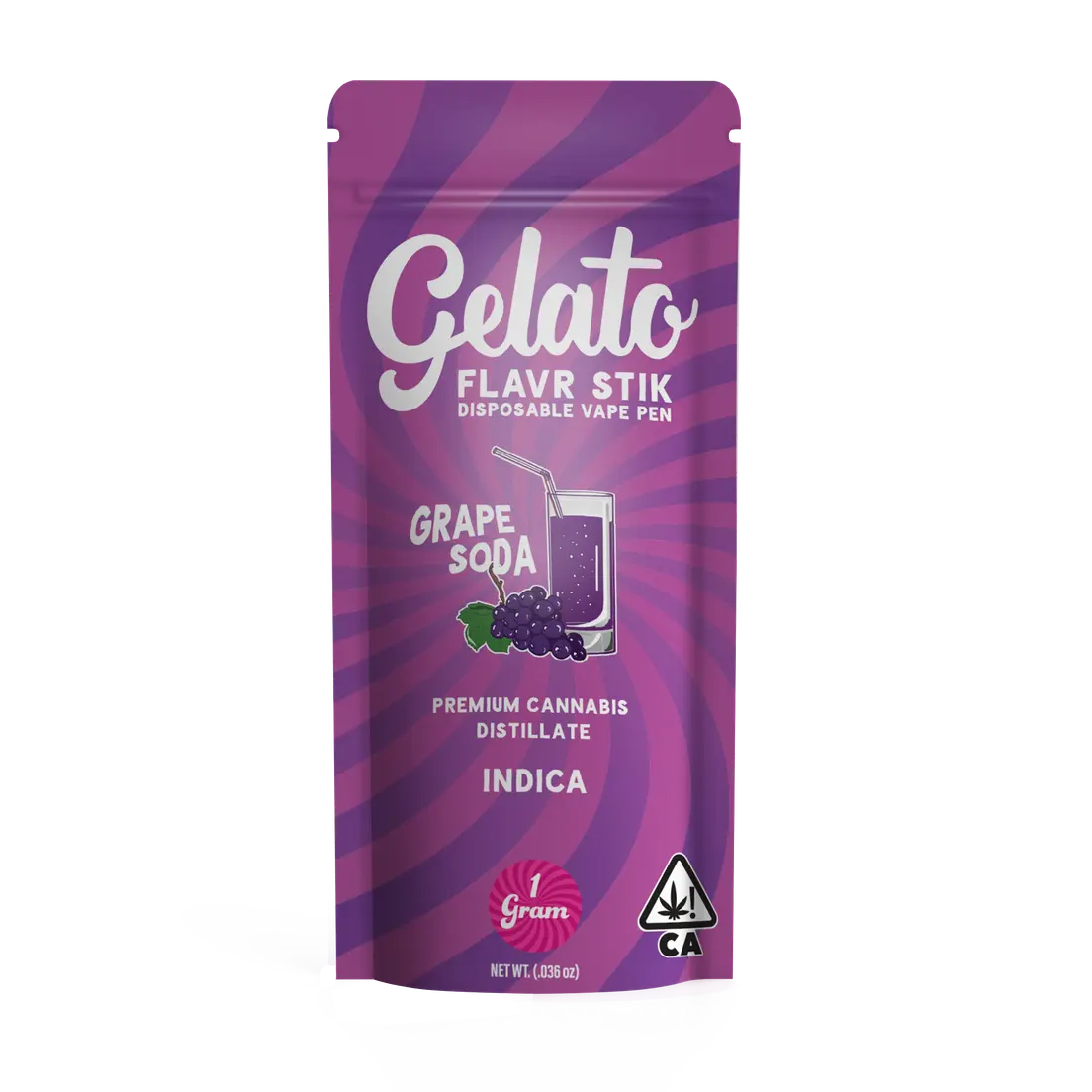 Gelato AIO Vape Grape Soda 1g
