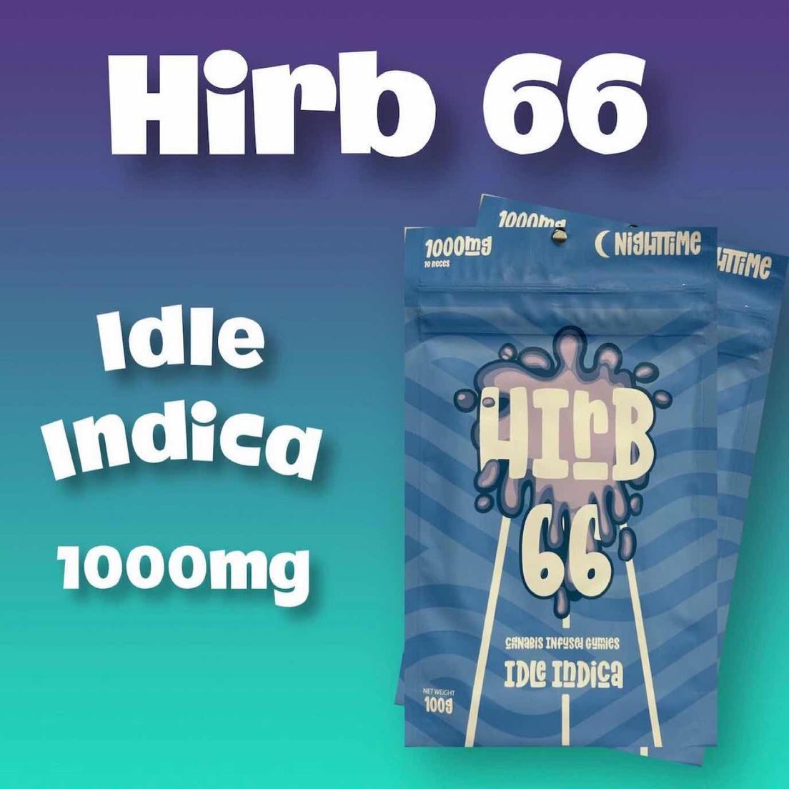 HIRB 1000mg INDICA GUMMIES