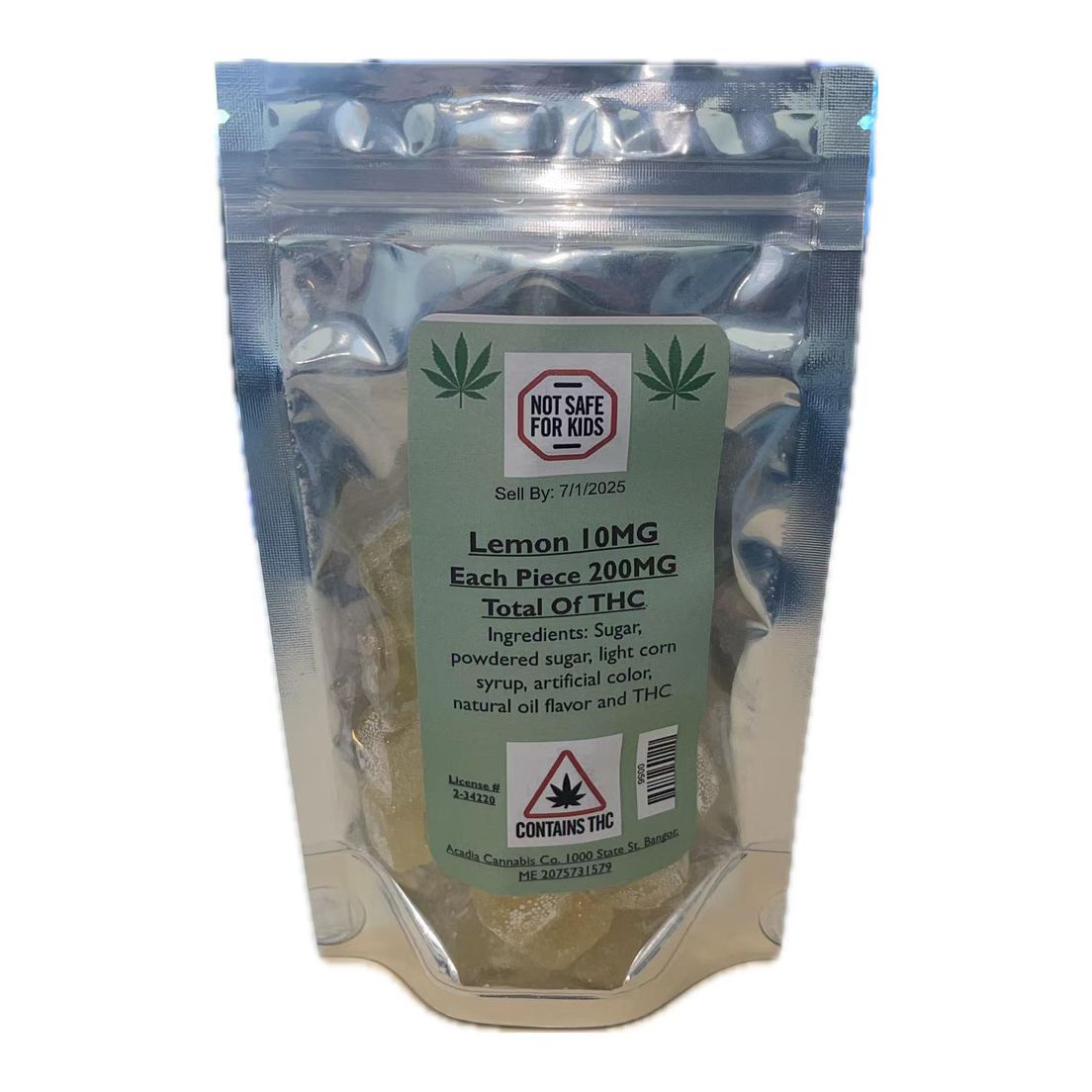 Acadia - Hard Candy - Lemon 200 MG (10mg ea)