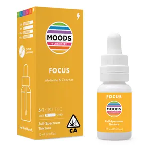 Moods | Tincture | .5oz | CBD:THC | Focus