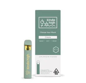 Create, 1g, Disposable Pen, 28.68% THC, 68.86% - Kinda High