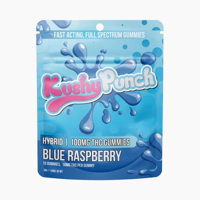 Hybrid Blue Raspberry Individual Gummies 100mg