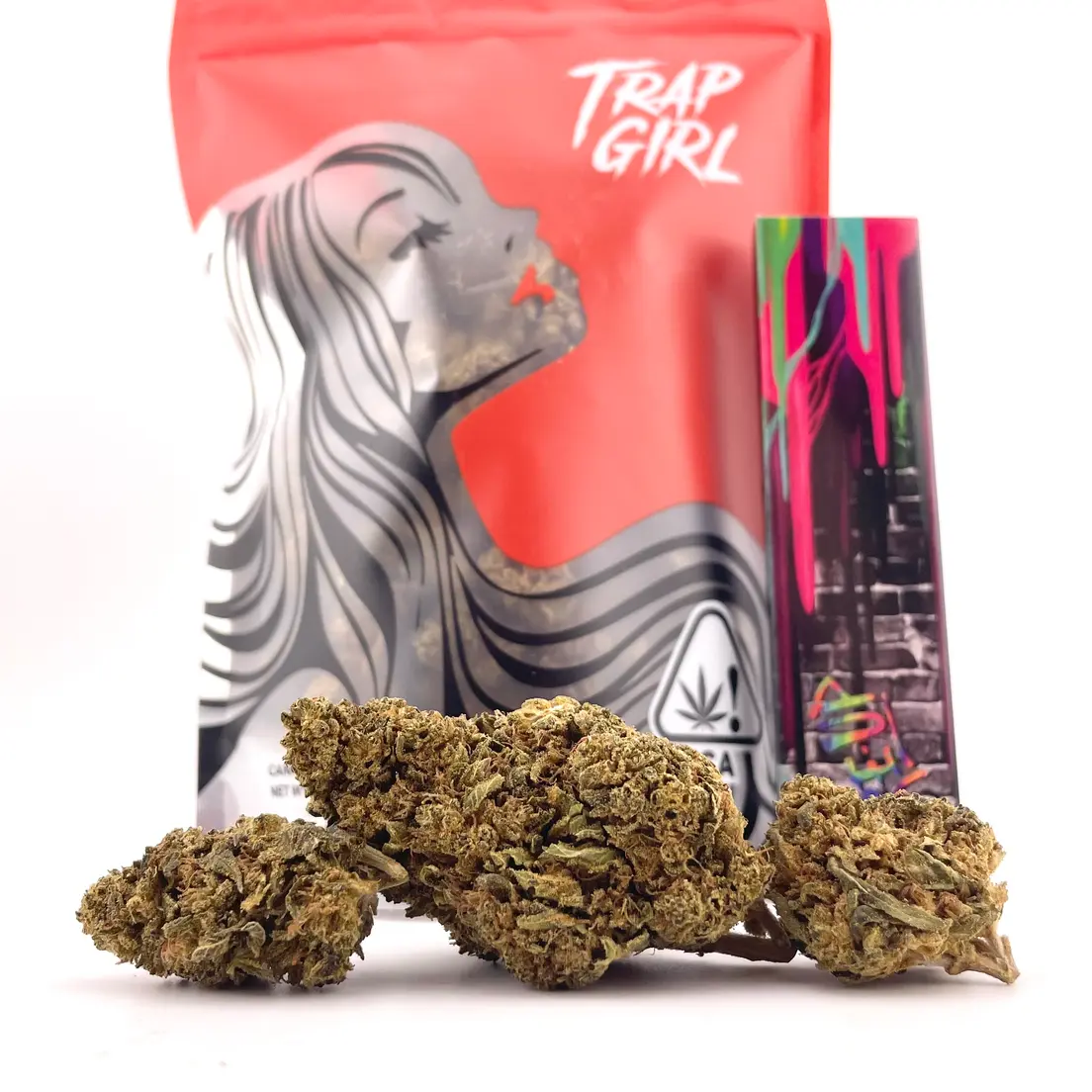 Deal! $79 1 oz. Super Silver Haze (26.09%/Sativa) - Trap Girl + Rolling Papers