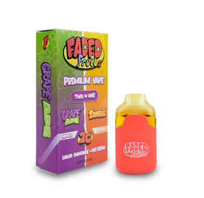 Faded Fruits Liquid Diamonds & Live Resin Disposable 2g - Grape Ape (I) x Tangie (S)