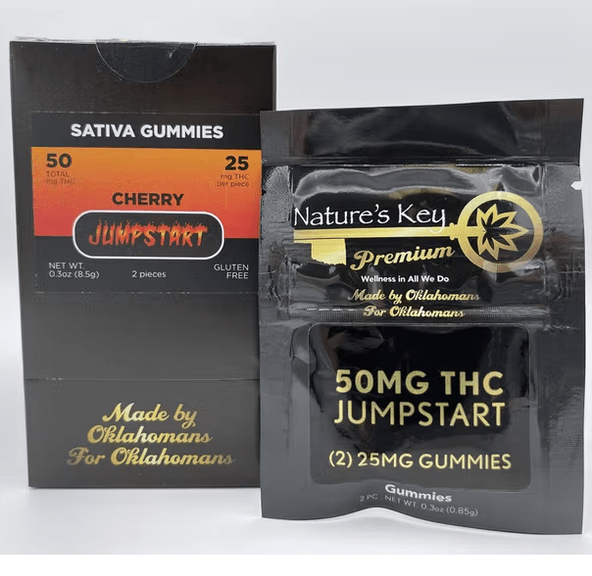 50mg THC Jumpstart Gummies - Single Serve Pack