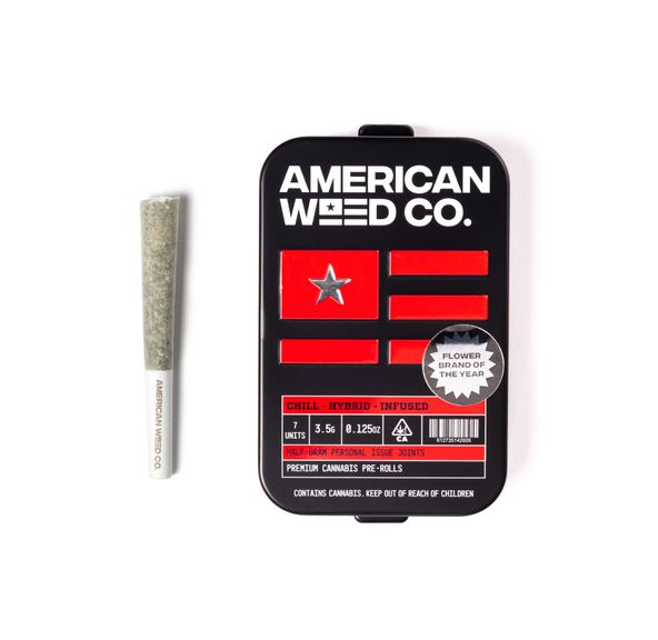 American Weed Co. Infused Pre-roll Pack Apples and Bananas 3.5g