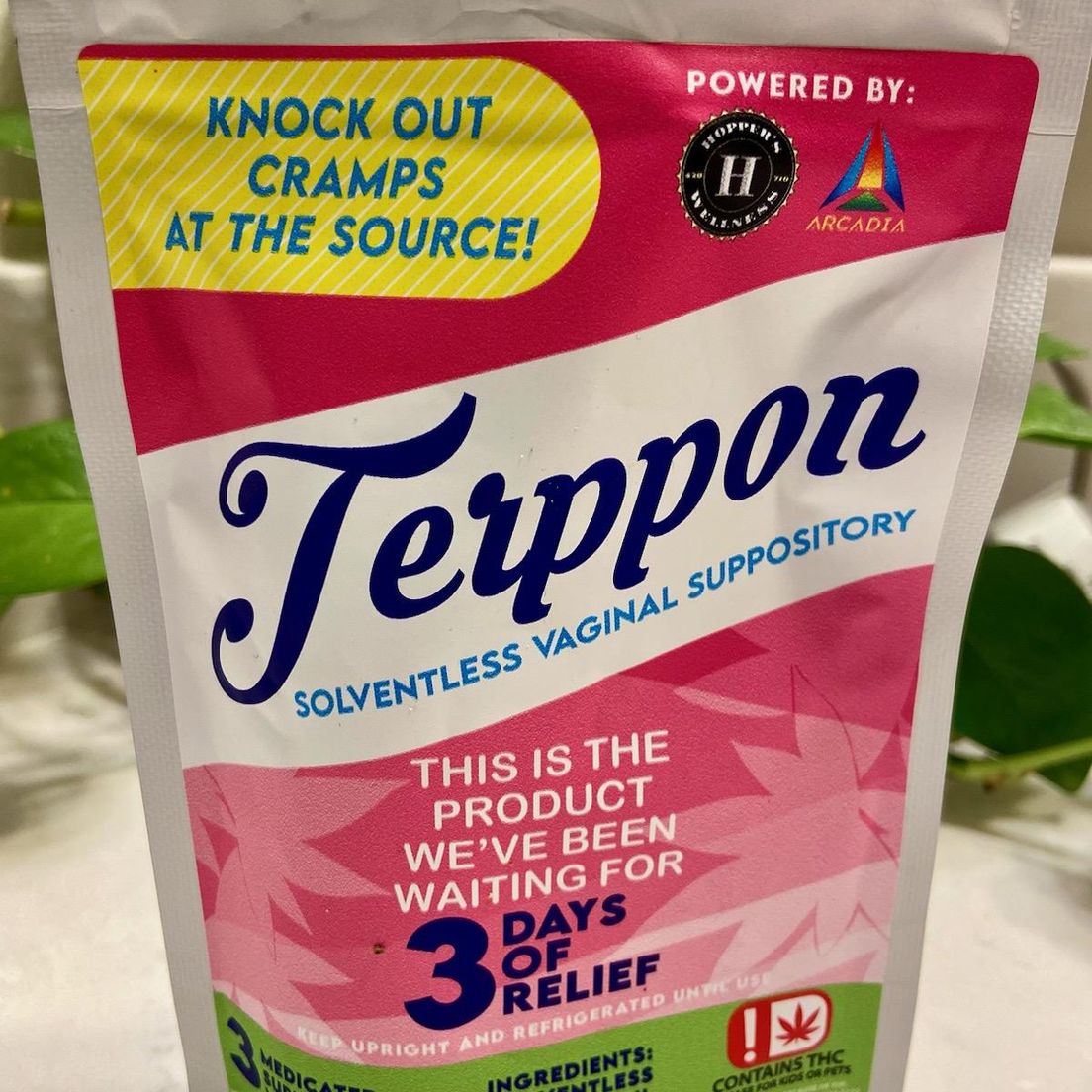 Arcadia 3pk Terppon Vaginal Suppository