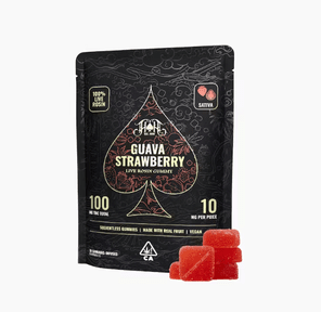 Guava Strawberry | Sativa - Solventless Live Rosin Gummies