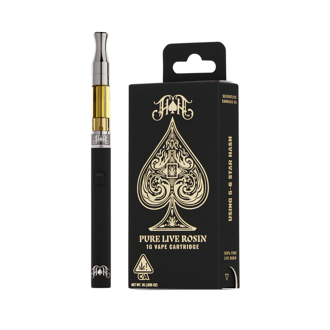 Gravy | Indica - 100% Pure Live Rosin Solventless Oil - 1G Vape Cartridge