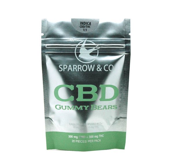 150mg 1:1 CBD Gummies - Sparrow