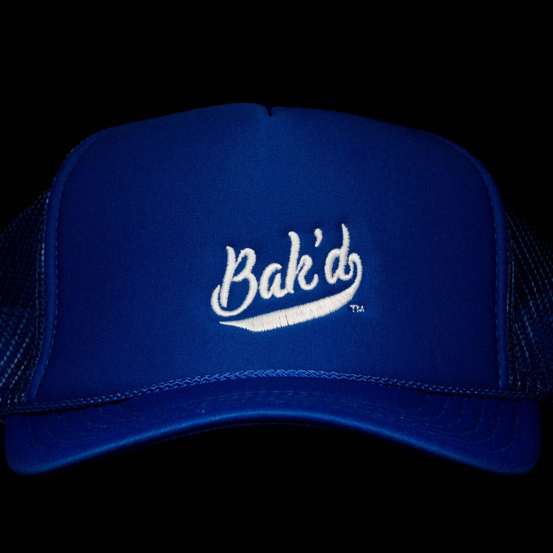 Classic Mesh Trucker Snapback Hat (Royal Blue)