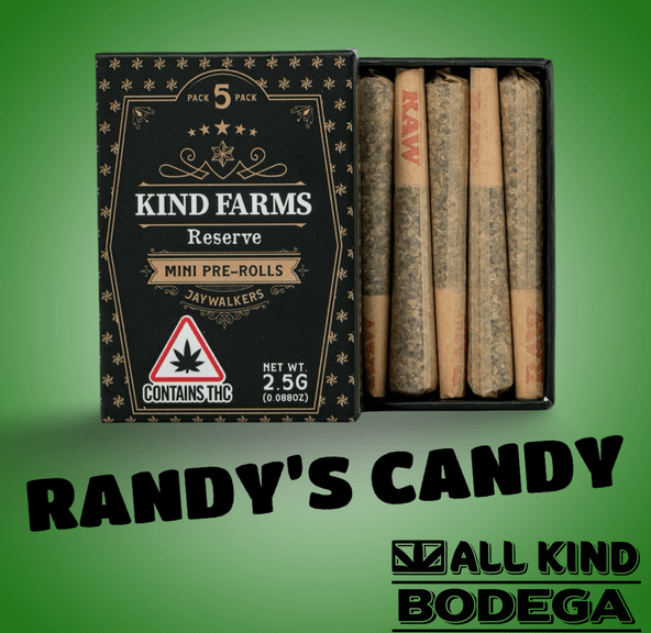Randy's Candy .5g Preroll 5 pack (2.5g total) (@kind_farms)