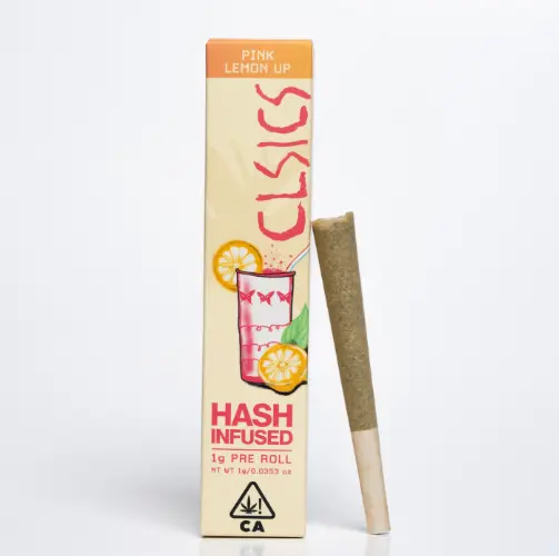 CLSICS Hash Infused Pre-roll Pink Lemon Up 1g