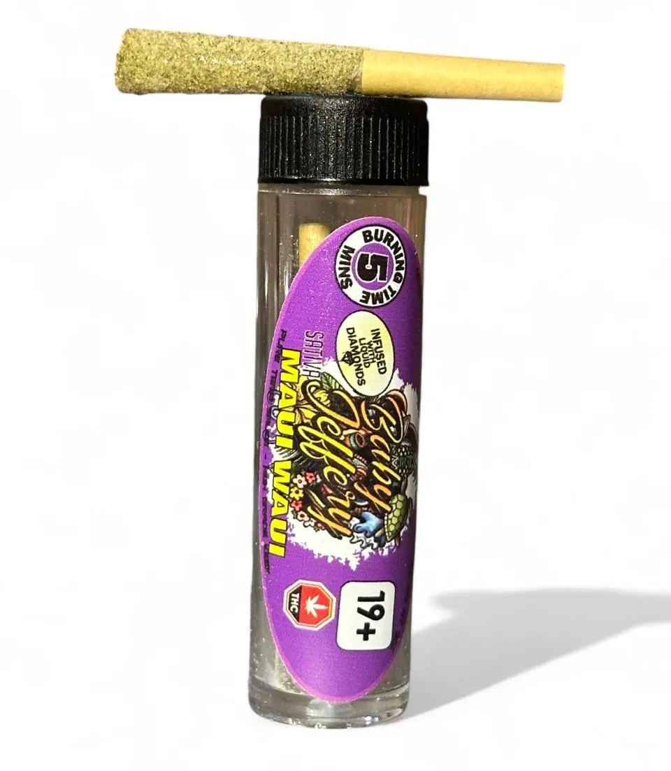 1 x 0.7G Single Sativa Baby Jeffery - Pre-Rolled Hemp Blunt by PEM