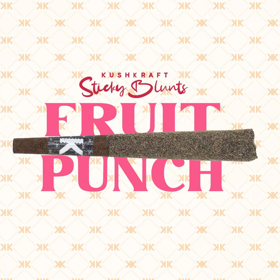 1 x 1g Shatter Infused Indica Blunt Fruit Punch by KushKraft