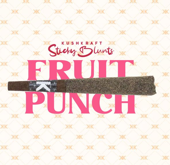 1 x 1g Shatter Infused Indica Blunt Fruit Punch by KushKraft